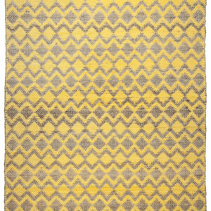 Teppich Smooth Comfort - Geometric (Gelb; 65 x 135 cm) – Bild 1