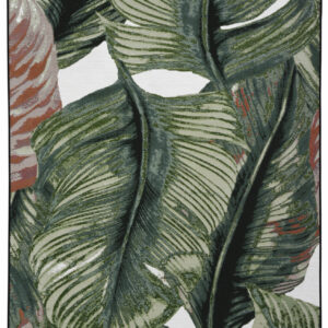 TOM TAILOR Teppich Garden Leaf (Grün; 123 x 180 cm)