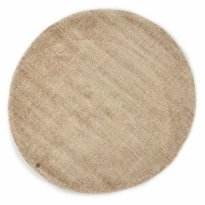 Tom Tailor Teppich Groove UNI Rund (Braun; 140 x 140 cm)