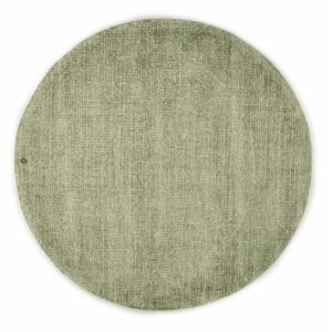 Tom Tailor Teppich Groove UNI Rund (Grün; 140 x 140 cm)