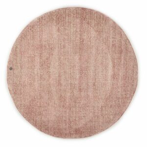 Tom Tailor Teppich Groove UNI Rund (Rosa; 140 x 140 cm)