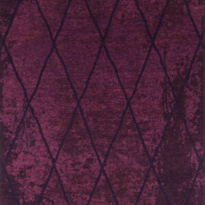 Vintage Teppich - Fine Lines (Purple; 140 x 200 cm) – Bild 1